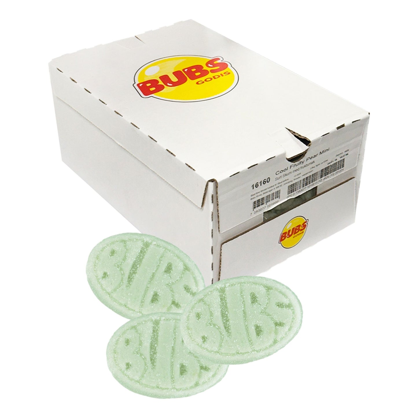 CANDY BUBS 2.6 KG COOL FRUIT PEAR MINI | 1 x 2.6kg