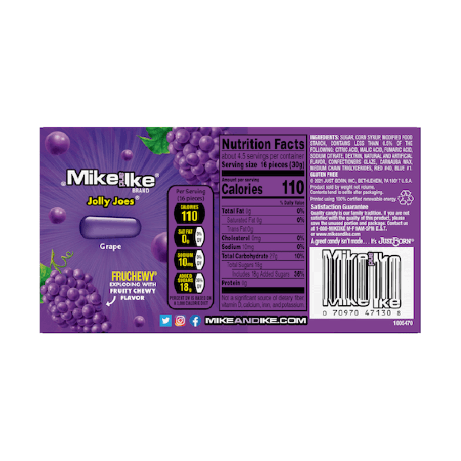 Mike & Ike Jolly Joes Theater Box | 12 x 120gr