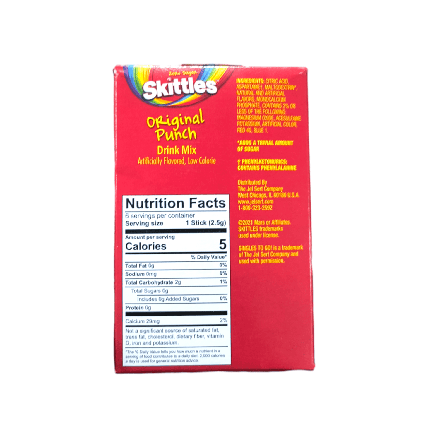 Skittles Singles Original Punch | 12 x 6 x 2.58gr