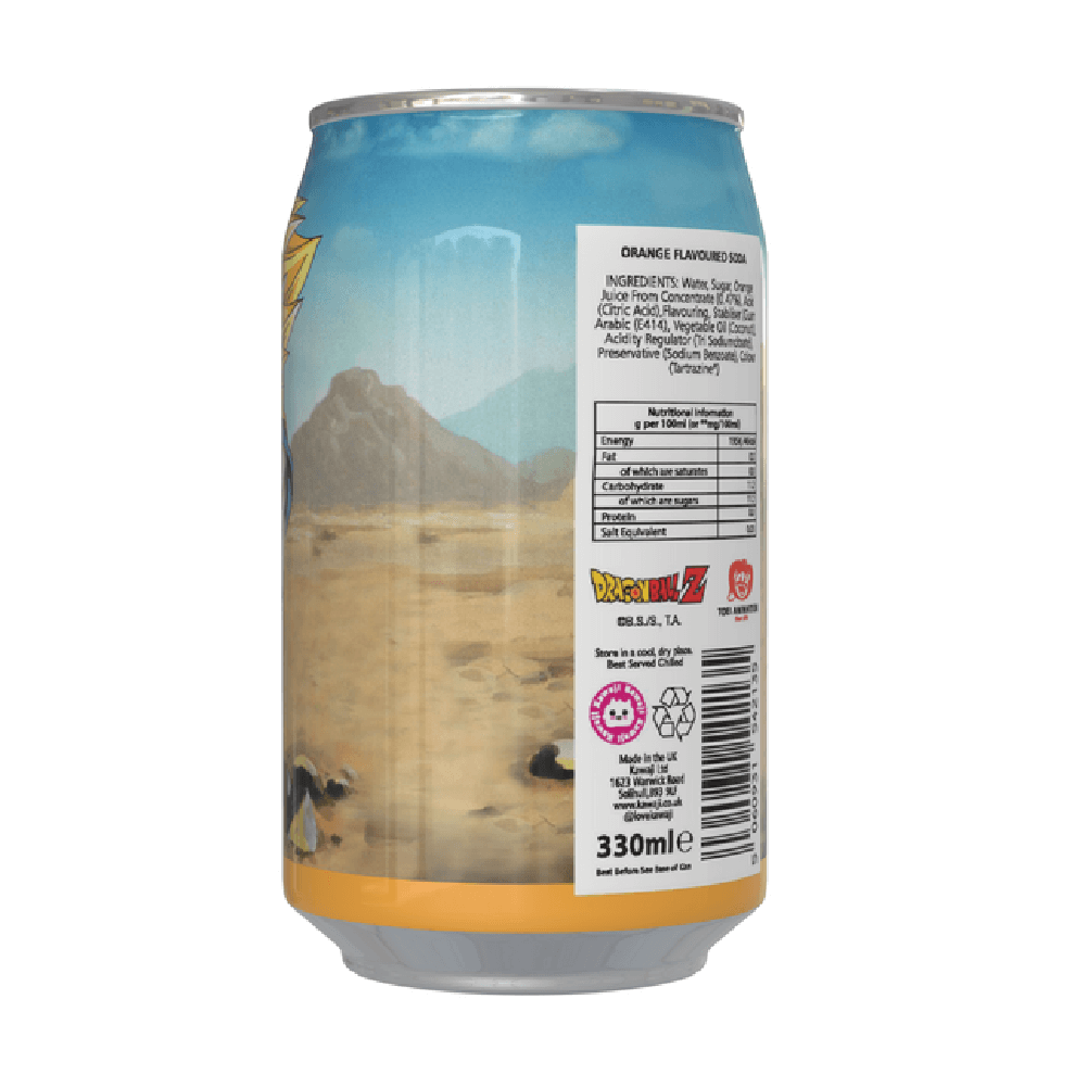 Dragon Ball Z Orange Soda Can Asian | 12 x 330ml