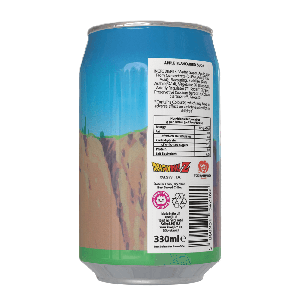 Dragon Ball Z Apple Soda Can Asian | 12 x 330ml
