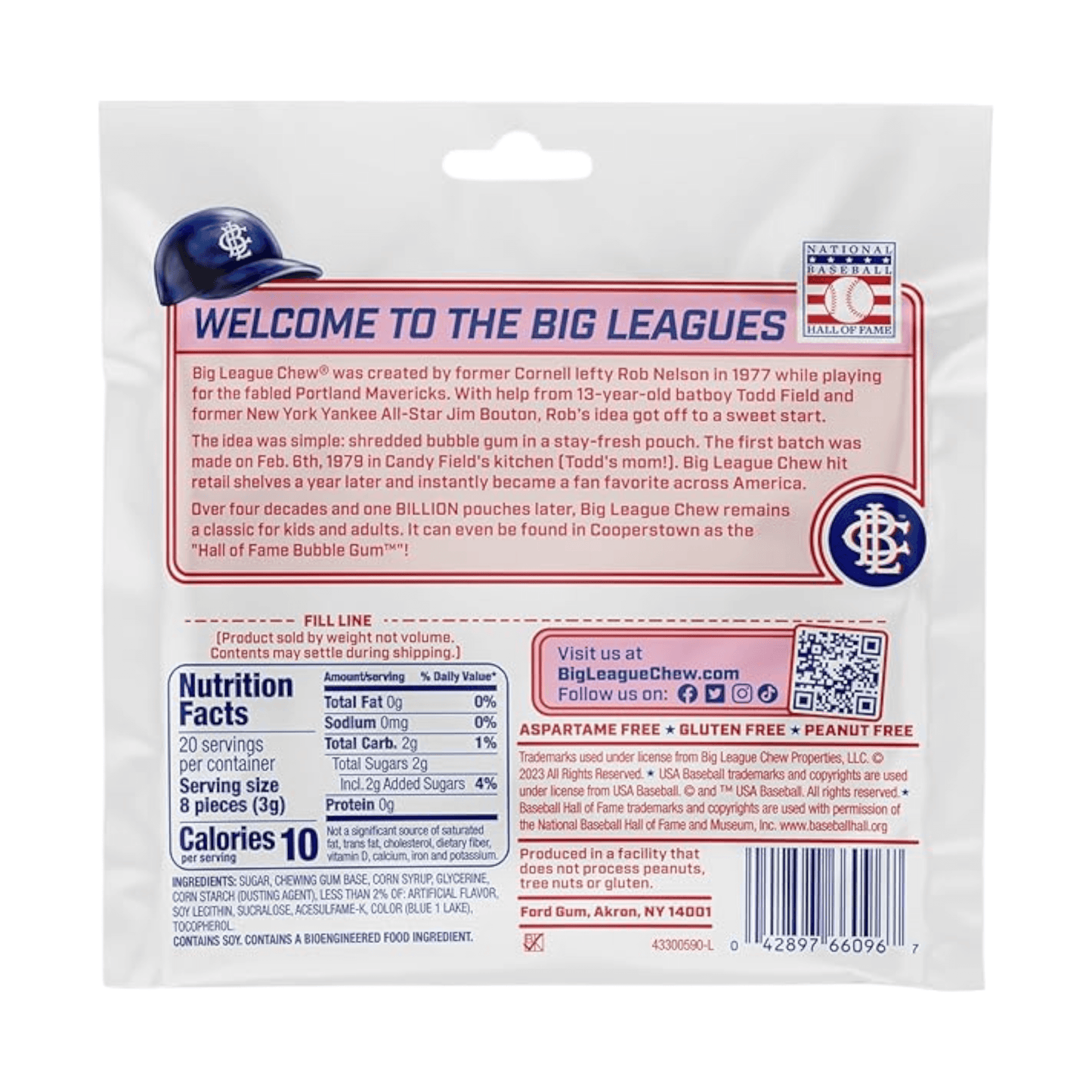 Big League Chew Cotton Candy | 12 x 60gr