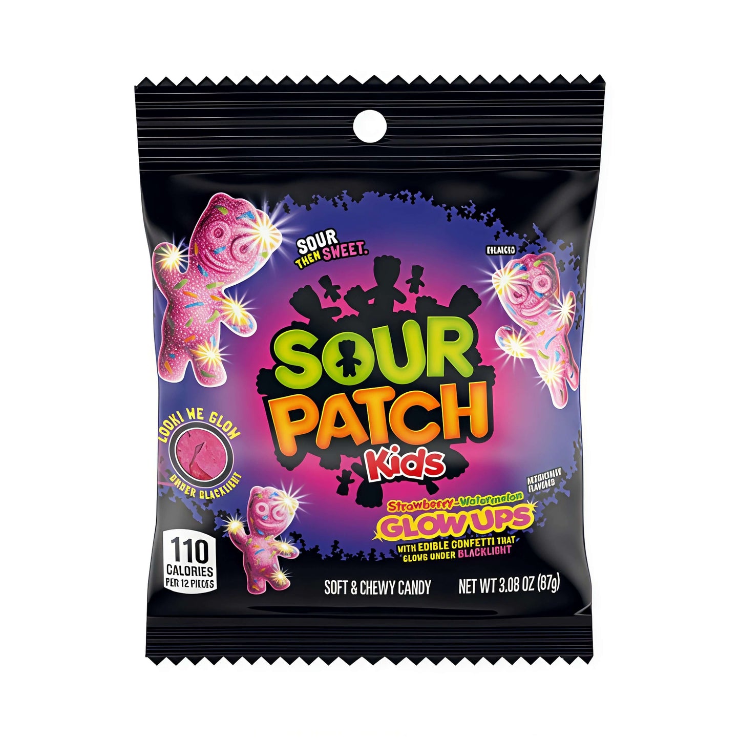 Sour Patch Kids Glow Ups Strawberry Watermelon | 12 x 87gr