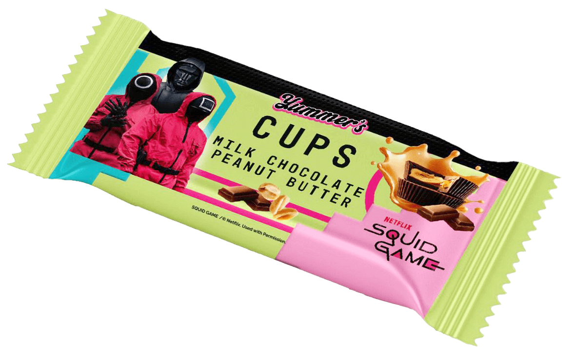 Yummers Squid Game Peanut Cream Cups | 28 x 40gr