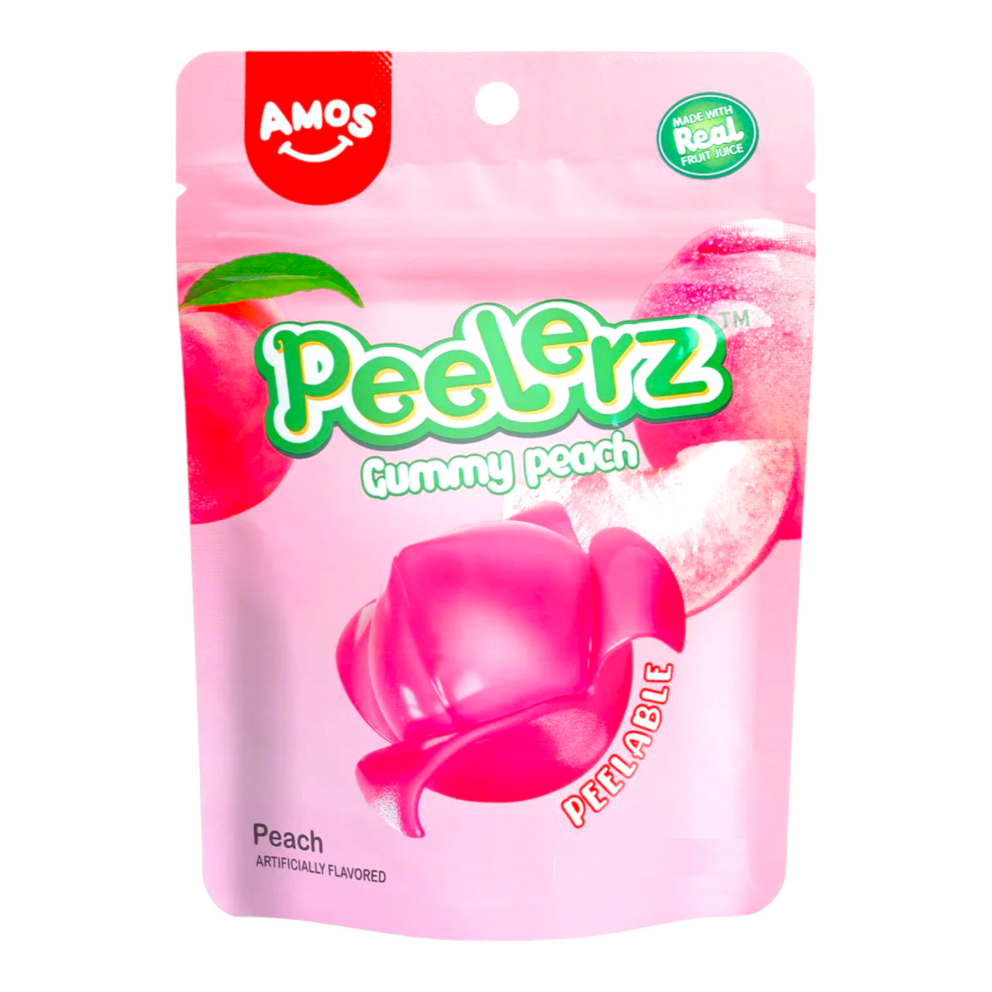 Amos Peelerz Gummy Peach | 24 x 65gr