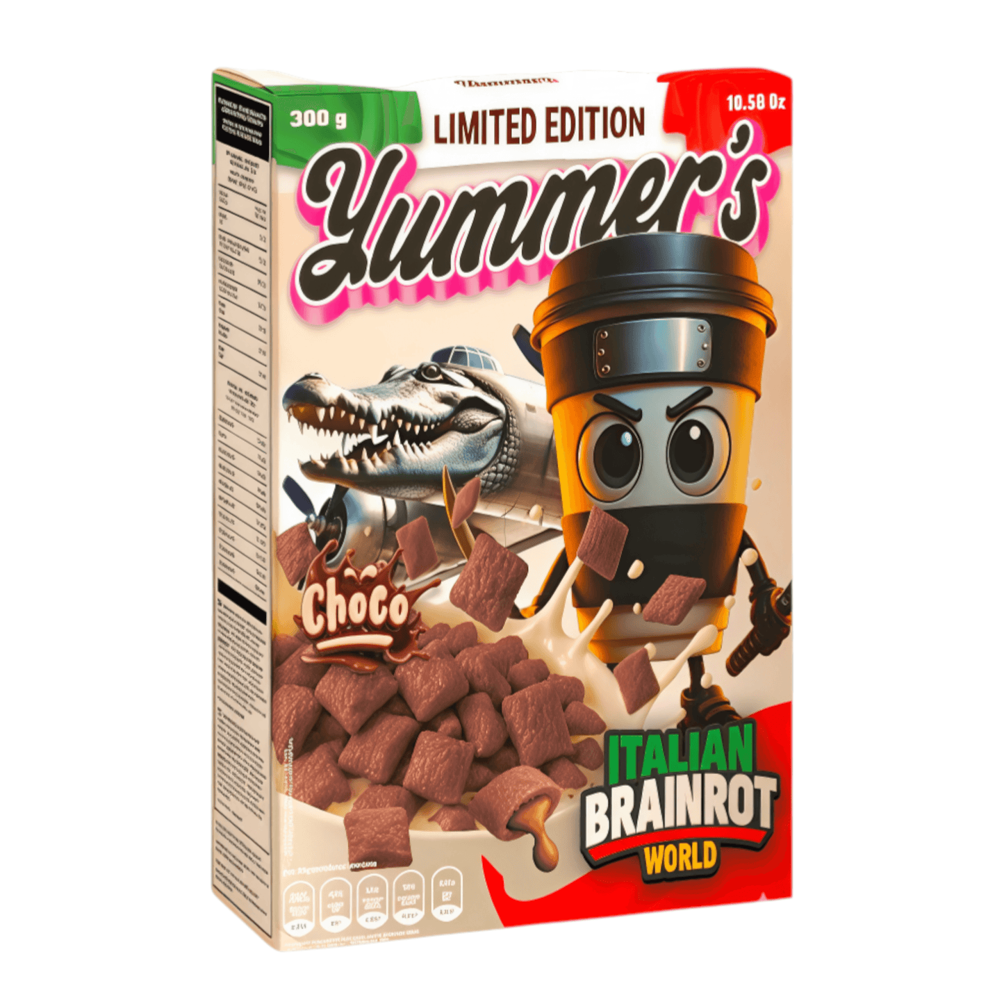 Yummers Brainrot Chocolate Cereal (12 Un) | 12 x 300gr