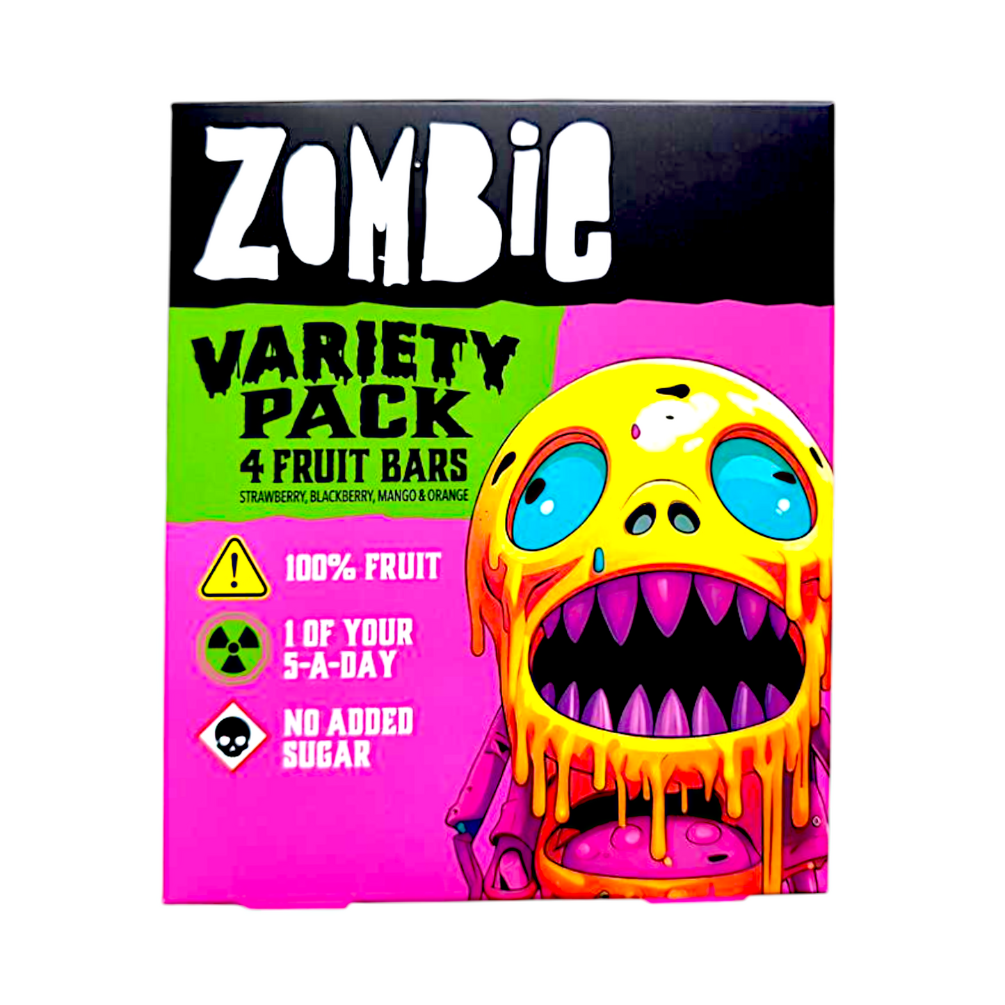 XPROD ZOMBIE 4 x 25 GR VARIETY PACK FRUIT LEATHERZ BARS | 10 x 4 x 25g