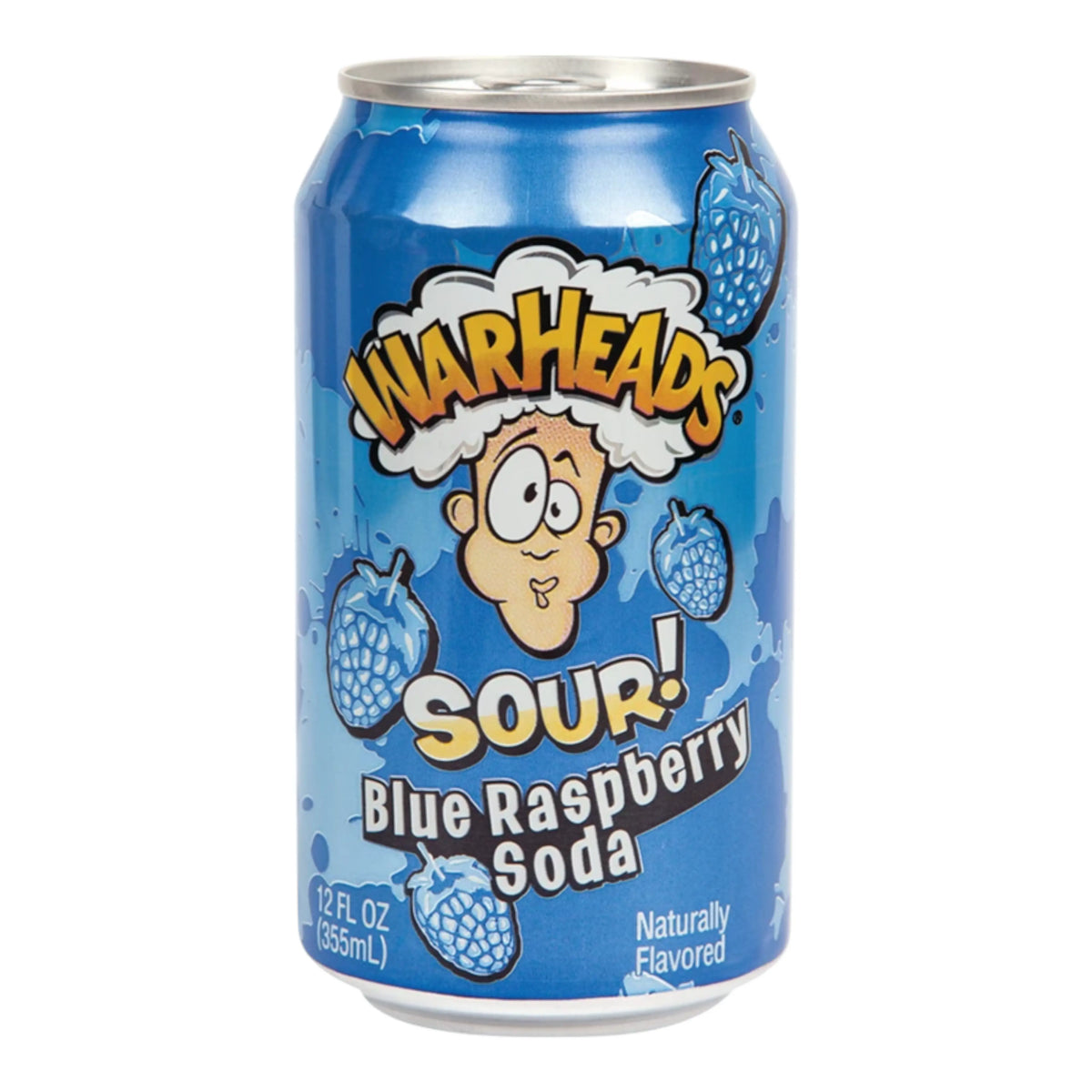 BEVER WARHEADS 330 ML SOUR SODA BLUE RASPBERRY | 12 x 330ml