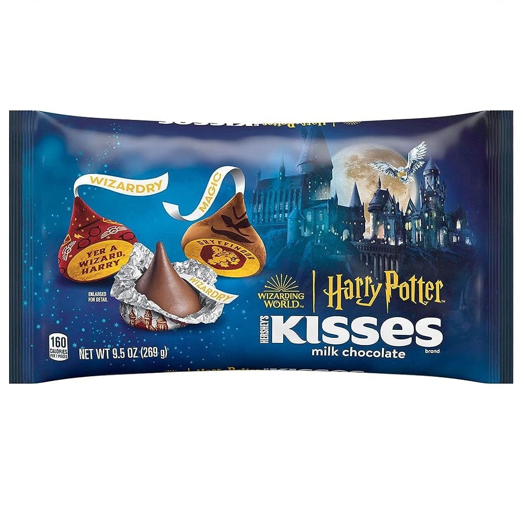 CANDY HERSHEYS 269 GR HARRY POTTER MILK CHOCOLATE KISSES HALLOWEEN