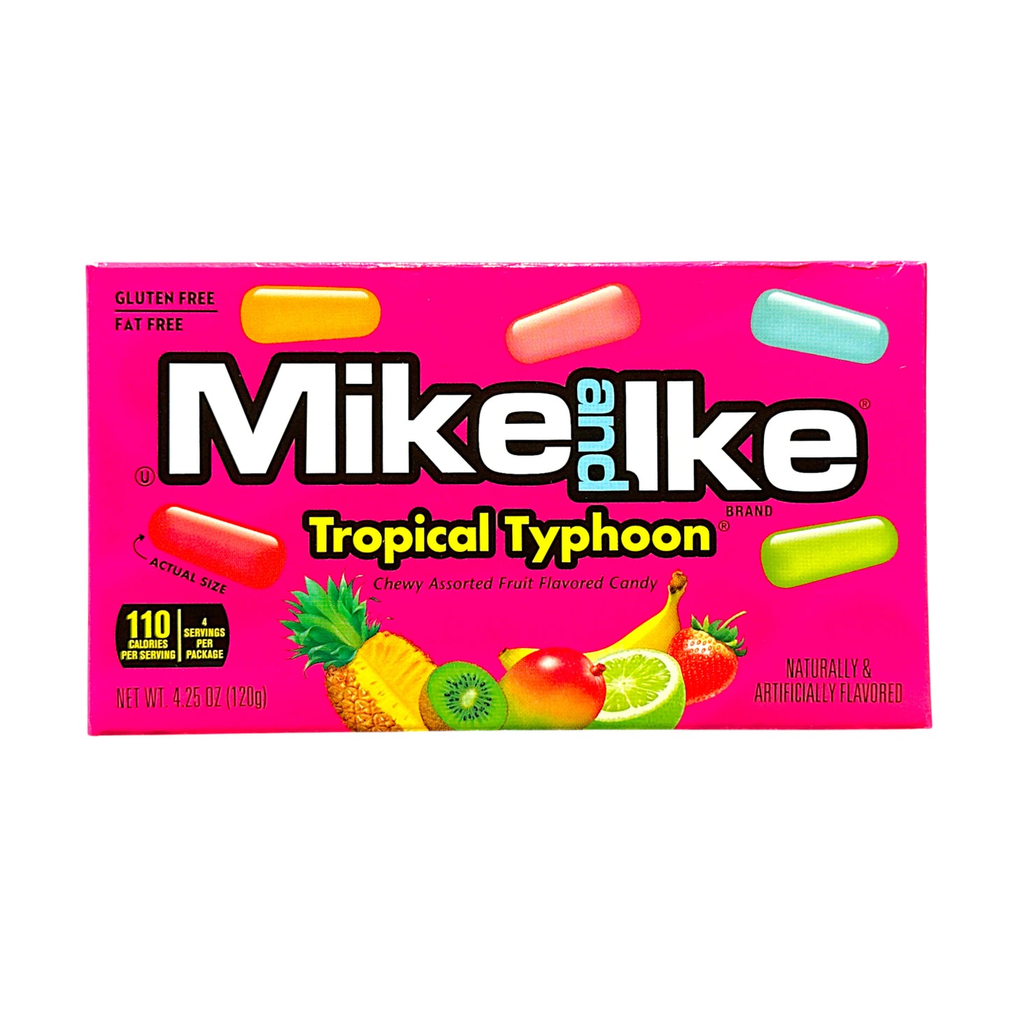 CANDY MIKE & IKE 120 GR TROPICAL TYPHOON THEATER BOX | 12 x 120g