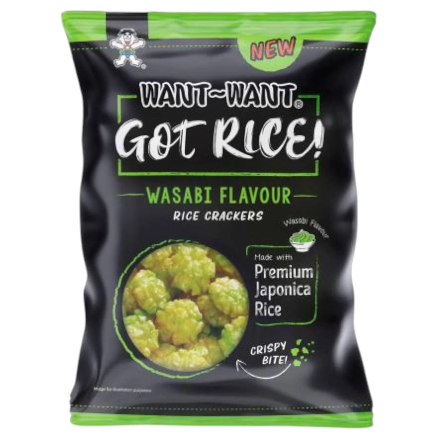 SNACK WANT WANT 6 x 100 GR GOT RICE WASABI