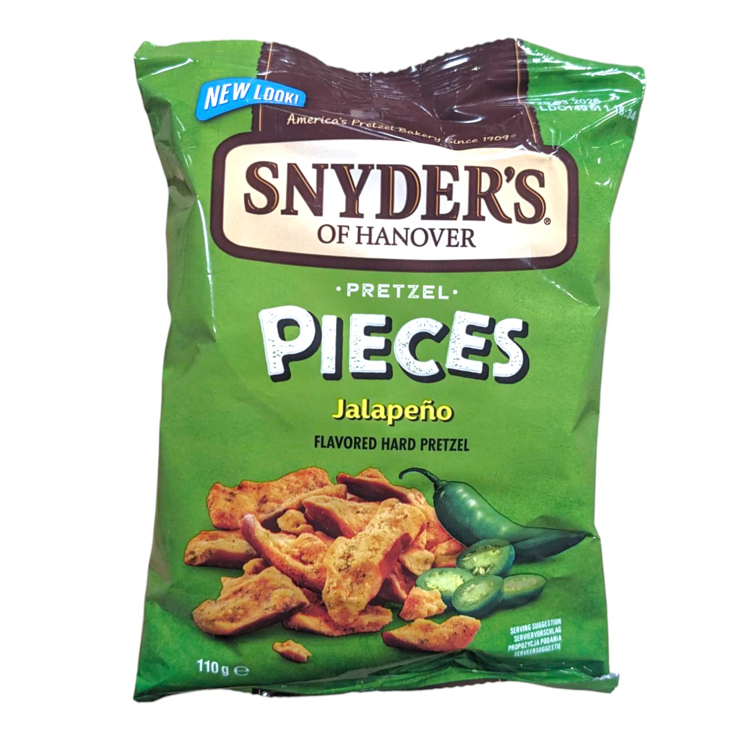 XPROD SNYDERS 110 GR PRETZEL PIECES JALAPENO | 10 x 110g