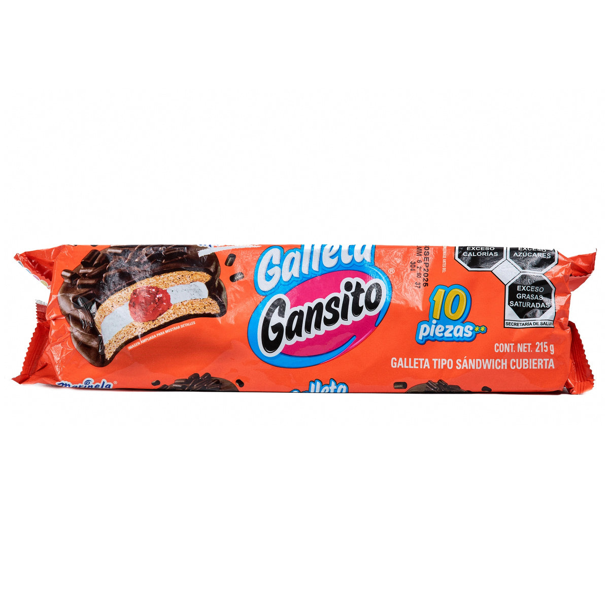 COOKI MARINELA 215 GR GALLETAS GANSITO | 12 x 215g