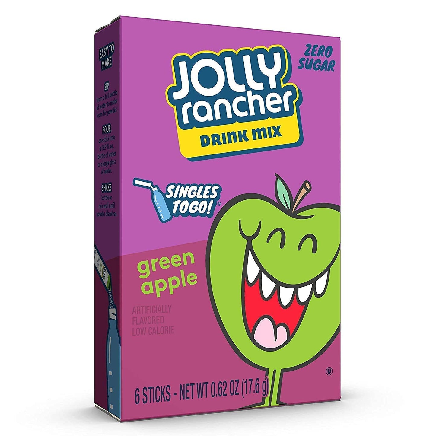 PWDDK JOLLY RANCHER 6 x 2.9 GR SINGLES GREEN APPLE | 12 x 6 x 2.9g