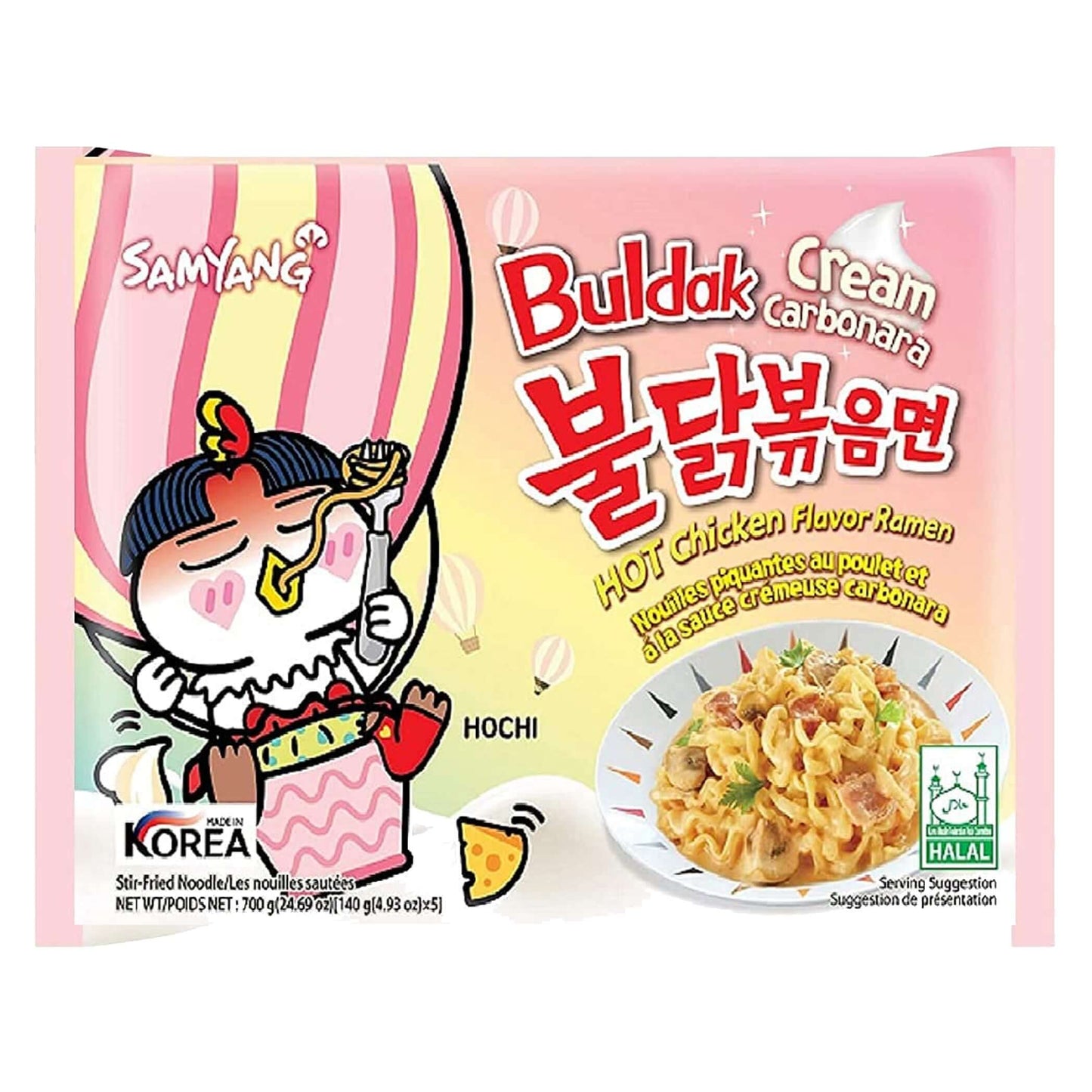 Samyang Buldak Hot Chicken Ramen Cream Carbonara | 40 x 140g