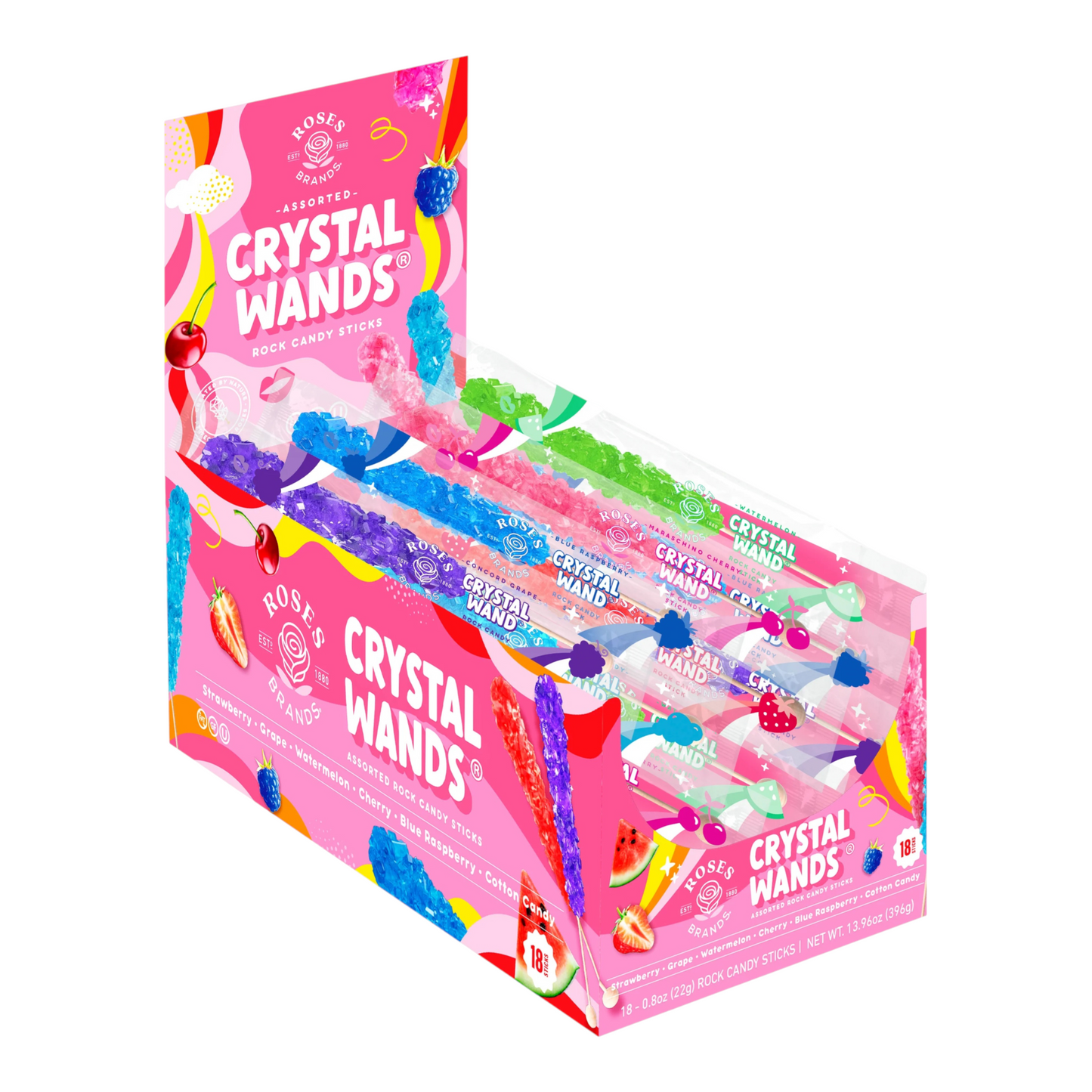 Crystal Wands Assorted Flavors | 18 x 22gr