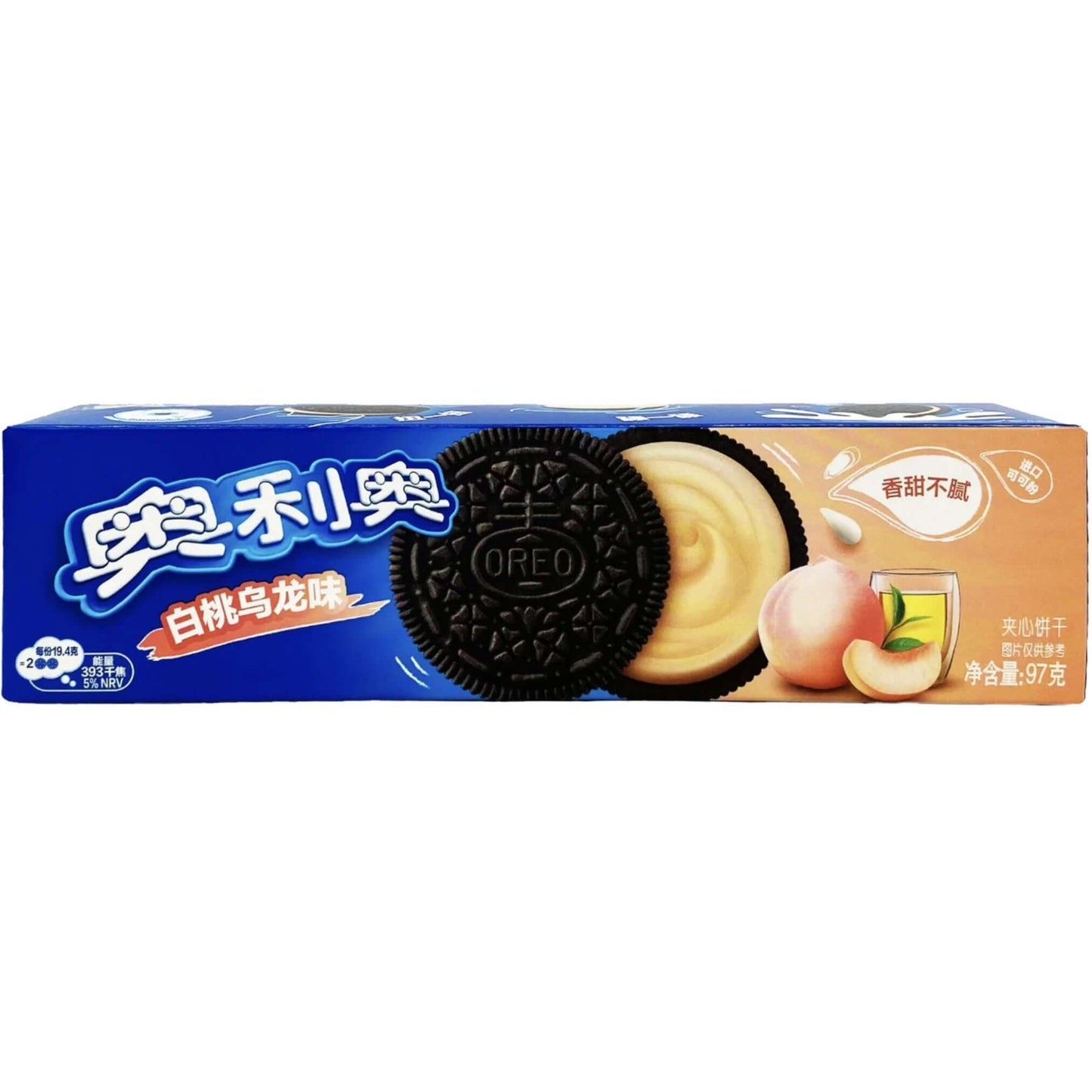 Oreo Sandwich Cookie White Peach | 24 x 97g