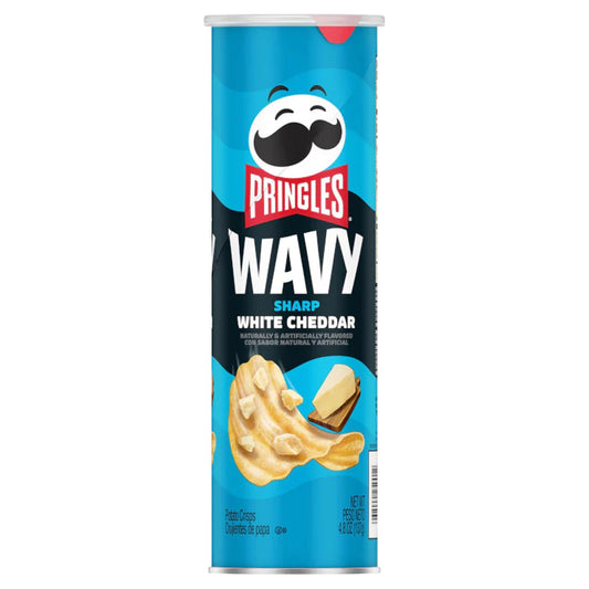 Pringles Wavy White Cheddar | 8 x 137g