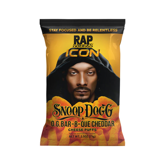 Rap Snacks Snoop Dogg BBQ Cheddar Puffs | 24 x71g