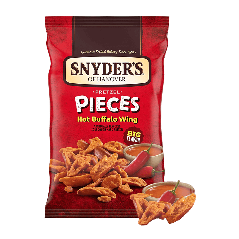 Snyders Pretzel Pieces Hot Buffalo Wings | 10 x 110gr