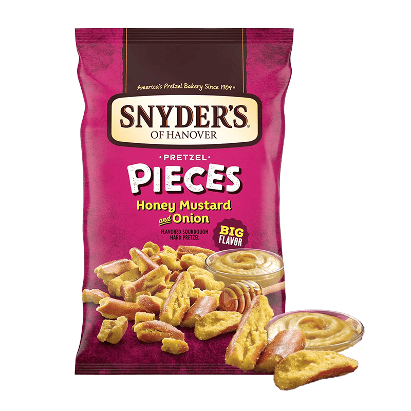 Snyders Pretzel Pieces Honey Mustard And Onion | 10 x 110gr