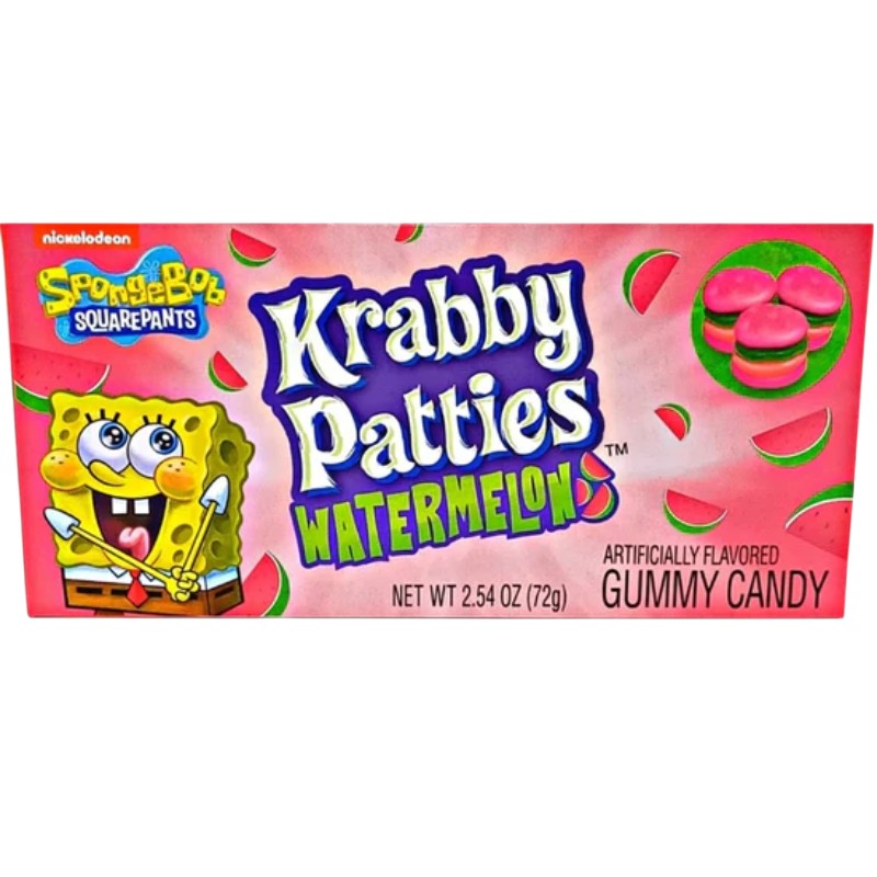 Spongebob Krabby Patties Watermelon Theater Box | 12 x 72gr