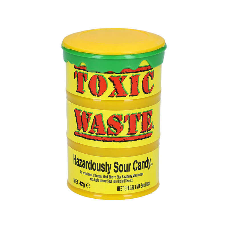 Toxic Waste Yellow Sour Candy | 12 x 42g