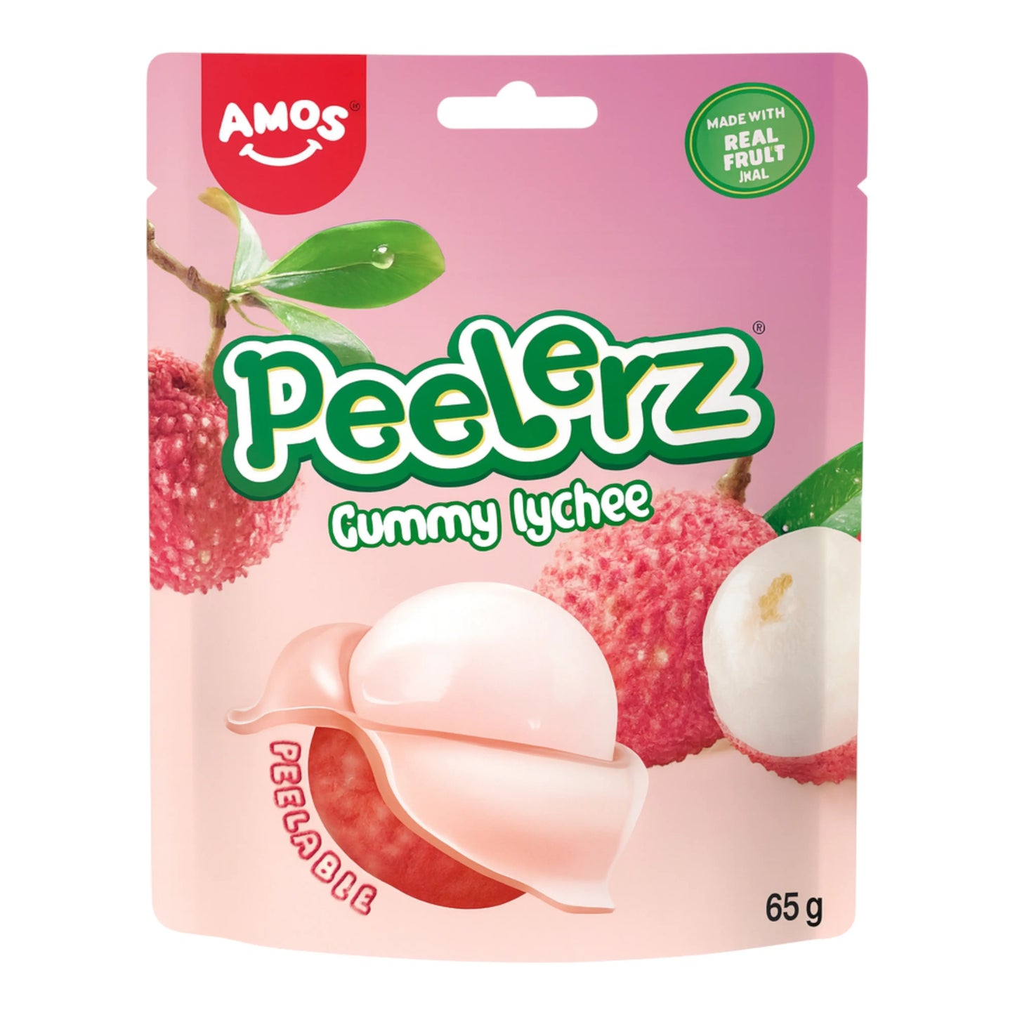 CANDY AMOS 65 GR PEELERZ GUMMY LYCHEE | 24 x 65g