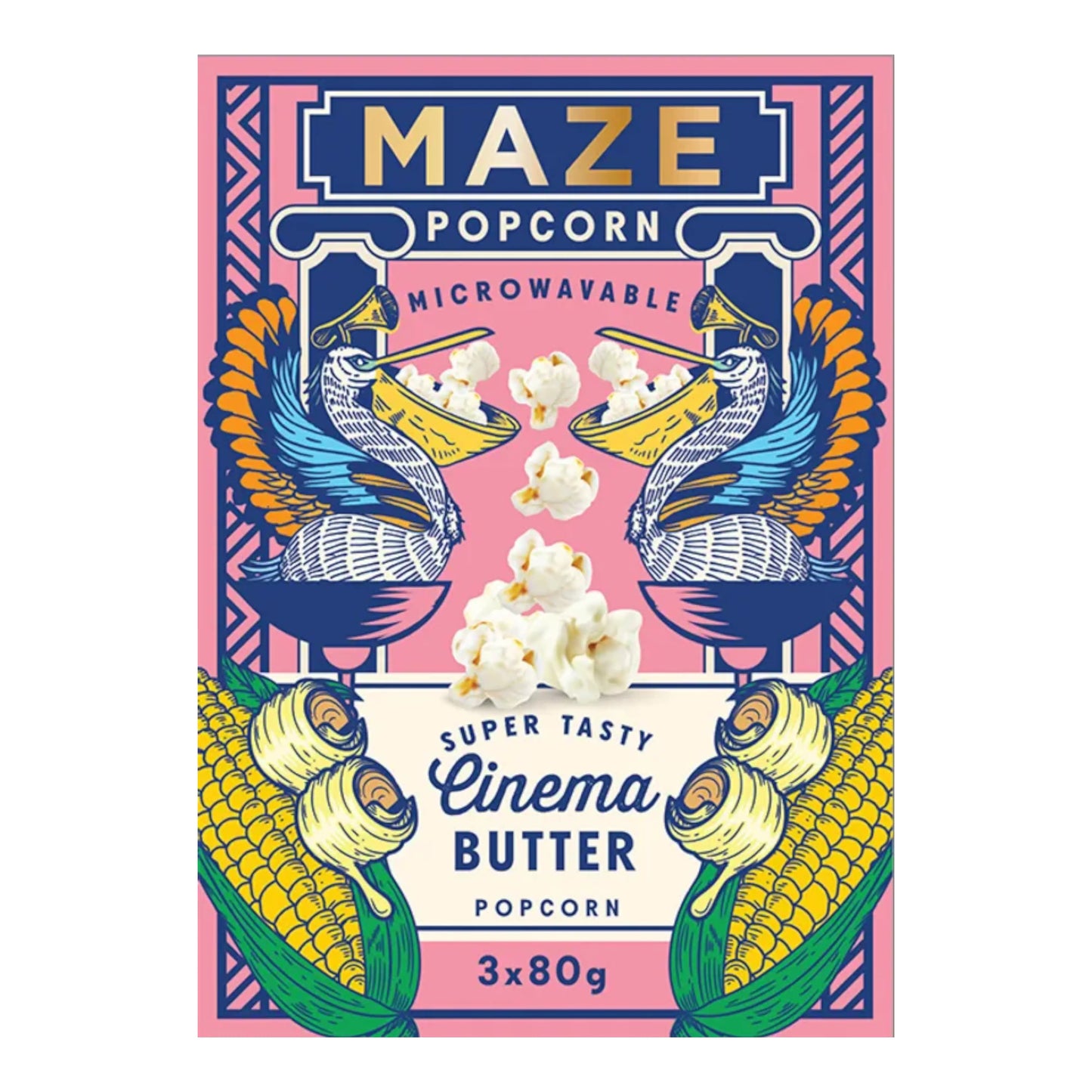 SNACK MAZE 240 GR POPCORN CINEMA BUTTER | 16 x 240g