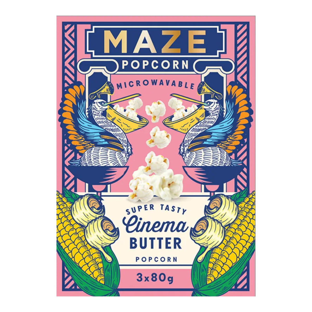 SNACK MAZE 240 GR POPCORN CINEMA BUTTER | 16 x 240g