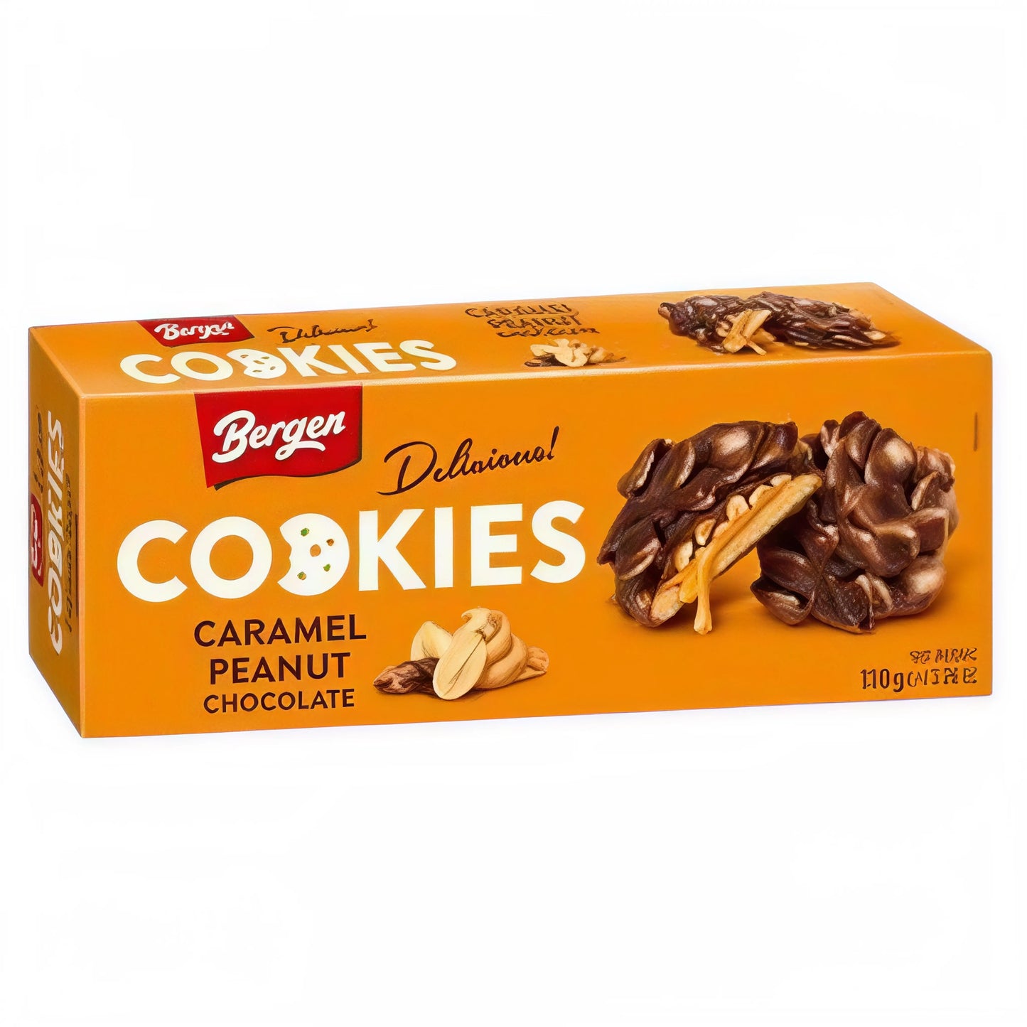 COOKI BERGEN 110 GR CARAMEL, PEANUT AND CHOCOLATE | 18 x 110g