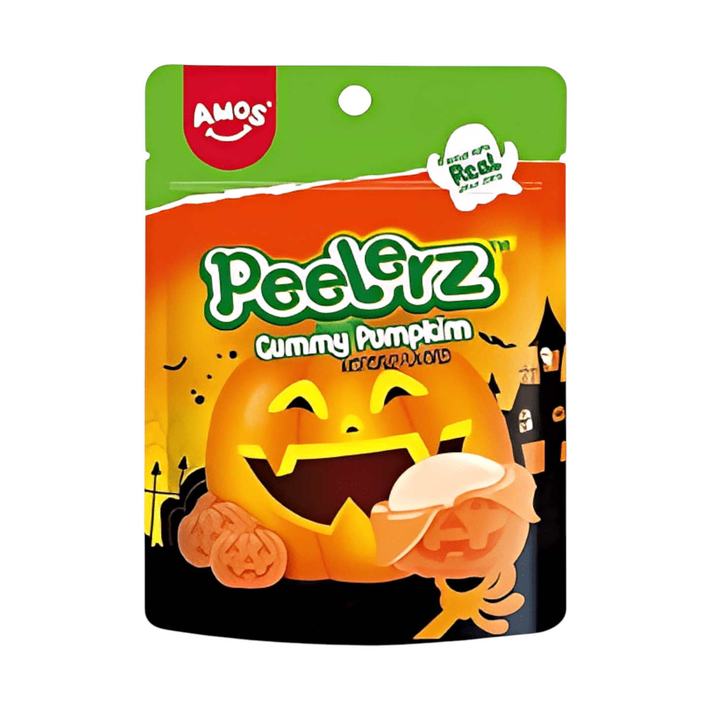 CANDY AMOS 65 GR PEELERZ GUMMY PUMPKIN HALLOWEEN | 24 x 65g