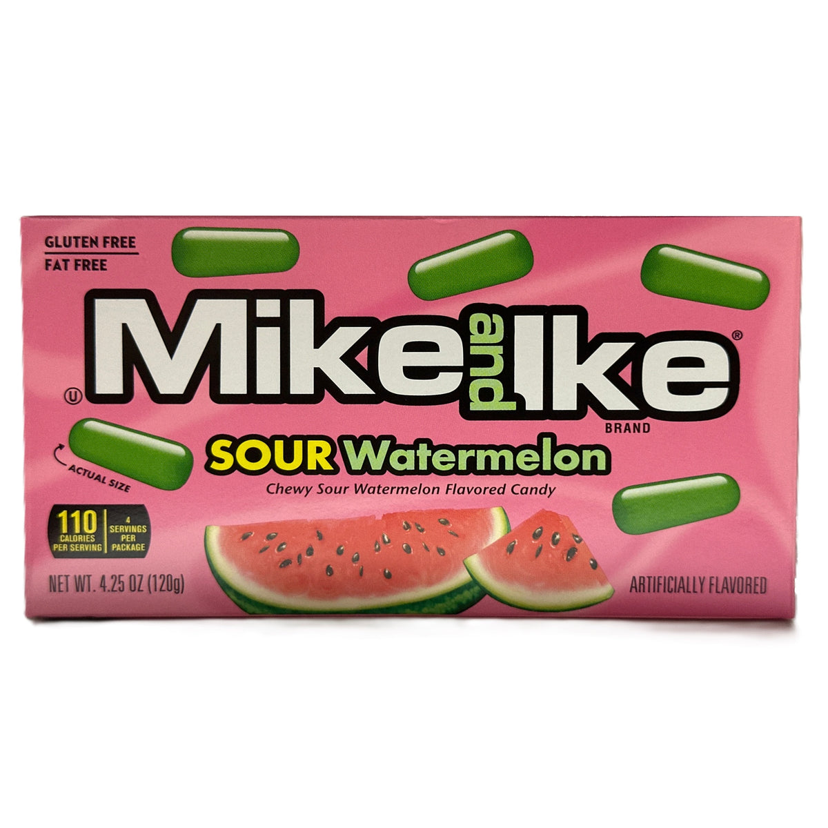 CANDY MIKE & IKE 120 GR SOUR WATERMELON THEATER BOX | 12 x 120g