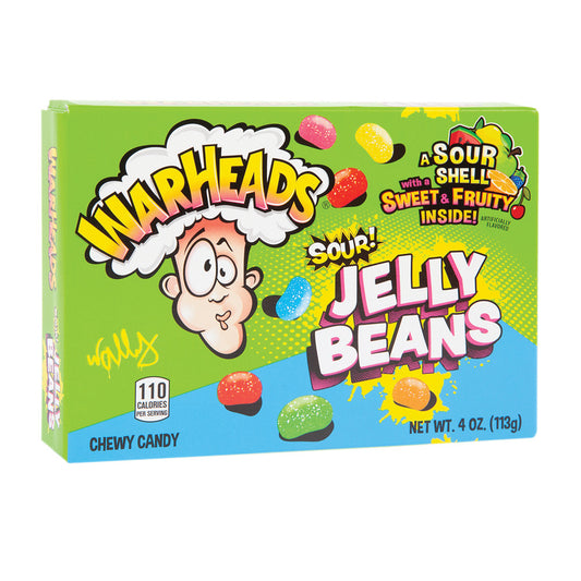 CANDY WARHEADS 113 GR SOUR JELLY BEANS THEATER BOX | 12 x 113g
