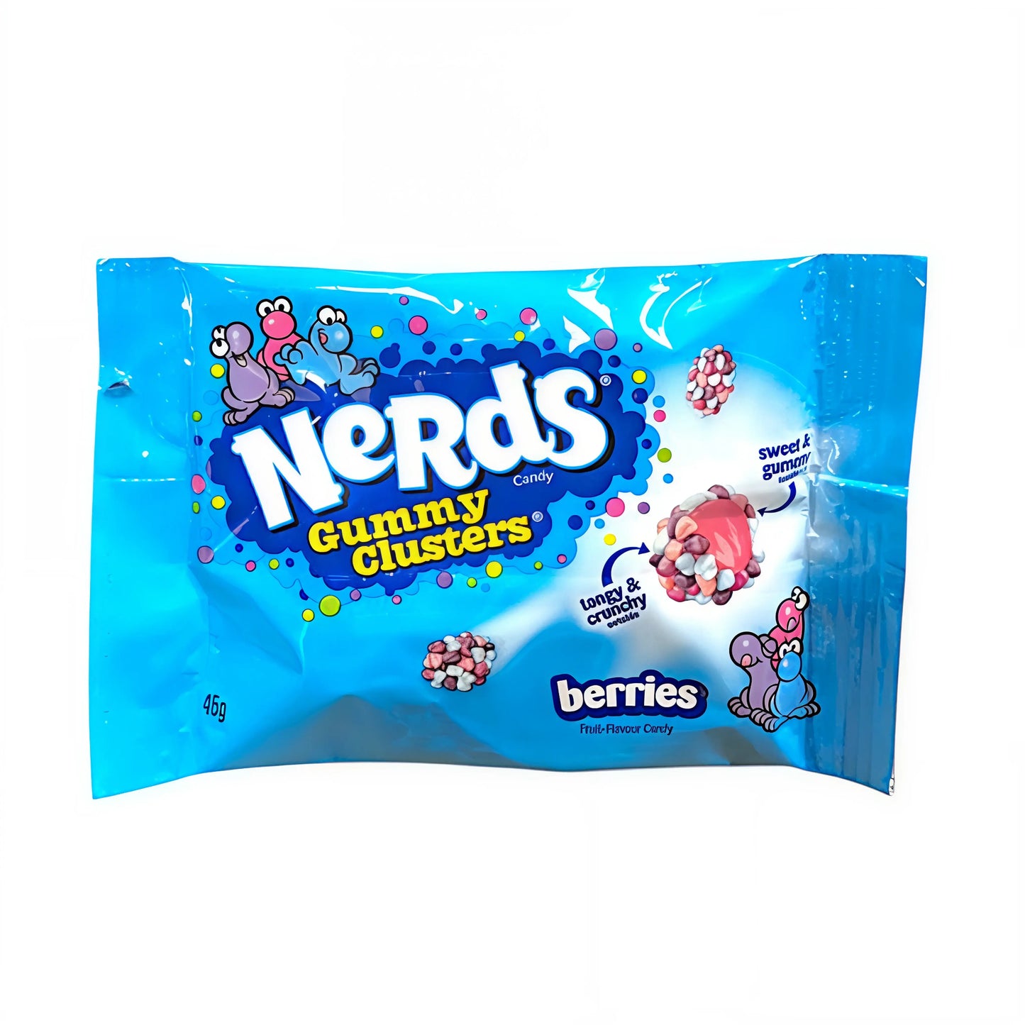 CANDY NERDS 20 x 45 GR GUMMY CLUSTER BERRY