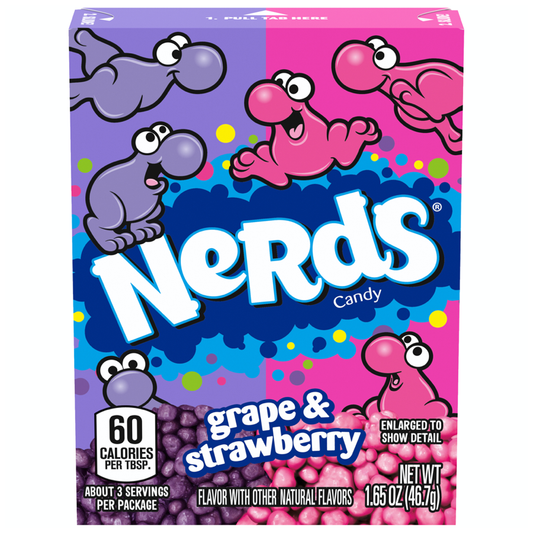 CANDY NERDS 36 x 46.7 GR GRAPE STRAWBERRY