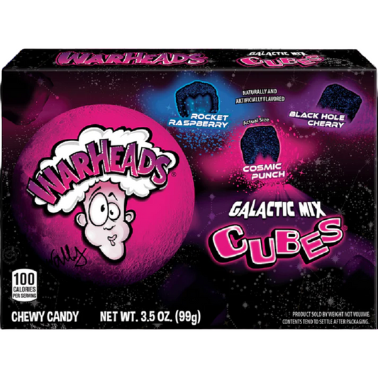 CANDY WARHEADS 99 GR GALACTIC CUBES THEATER BOX | 12 x 99g