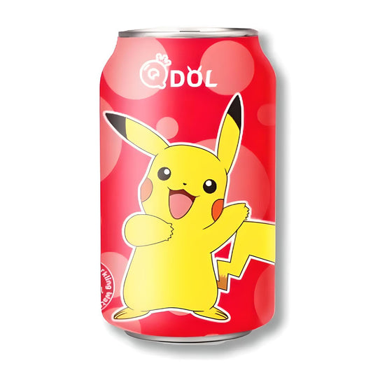 BEVER QDOL 330 ML POKEMON PIKACHU STRAWBERRY SPARKLING WATER | 24 x 330ml