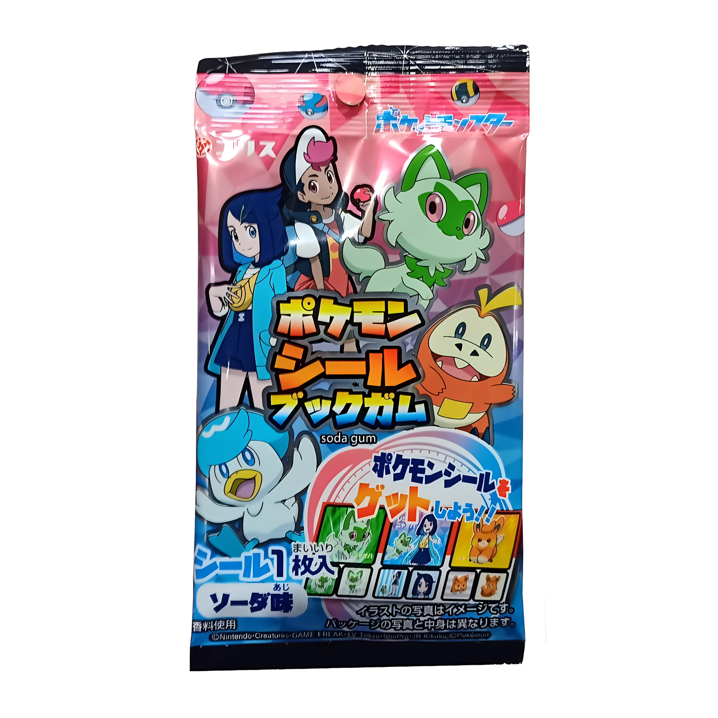 CANDY POKEMON 15 x 3.5 GR SEAL BOOK GUM ASIAN