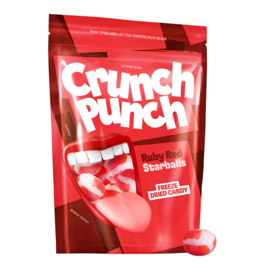 CANDY CRUNCH PUNCH 50 GR RUBY RED STARBALLS | 15 x 50g