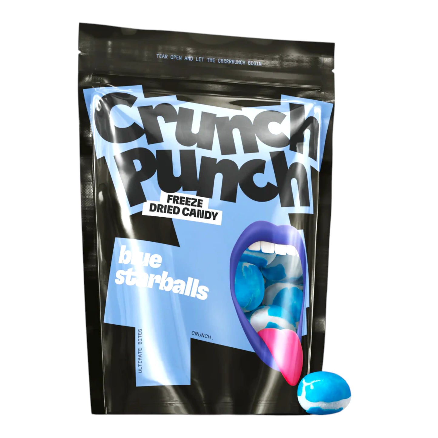 CANDY CRUNCH PUNCH 50 GR BLUE STARBALLS | 15 x 50g