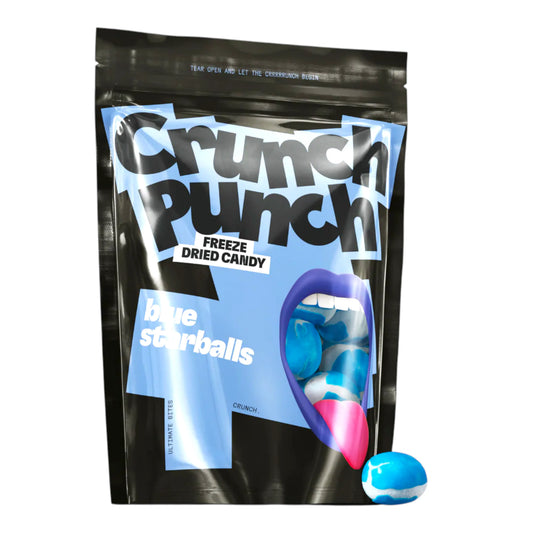 CANDY CRUNCH PUNCH 50 GR BLUE STARBALLS | 15 x 50g