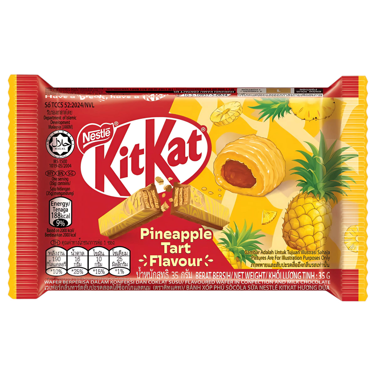 CANDY KIT KAT 24 x 35 GR PINEAPPLE TART