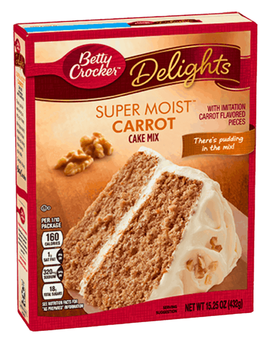 Betty Crocker Super Moist Carrot Cake Mix | 12 x 375gr
