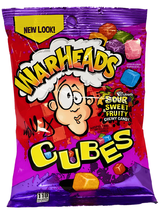 Warheads Cubes Peg Bag | 12 x 99gr