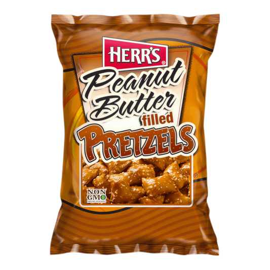 Herrs Peanut Butter Non Gmo Pretzels | 24 x 113gr