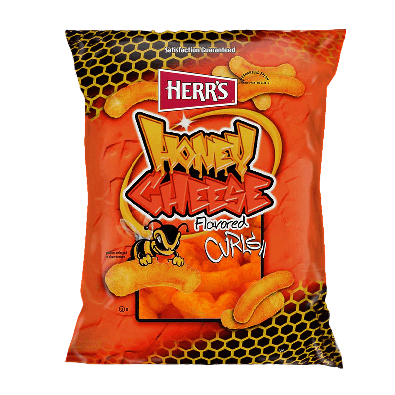 Herrs Honey Cheese Curls | 42 x 28gr