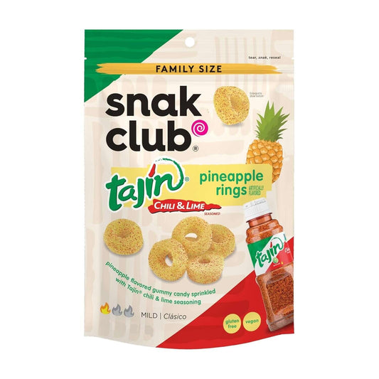 Snak Club Tajin Pineapple Rings | 12 x 64gr