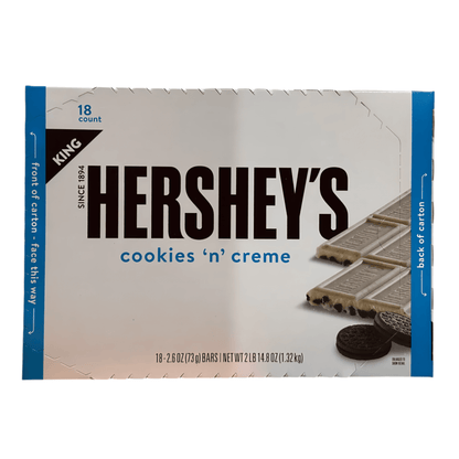 Hersheys Cookies N Cream King Size | 18 x 73gr