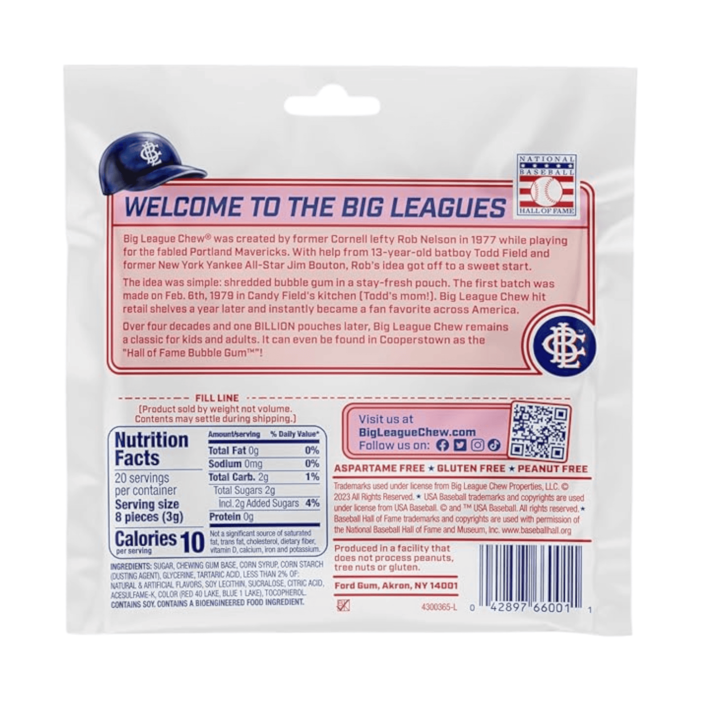 Big League Chew Grape | 12 x 60gr